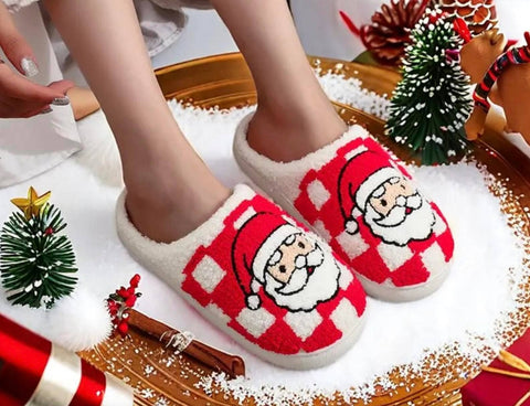 Comfy Christmas Santa Holiday Slippers - OMARIA