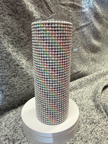 customized rhinestone tumbler
