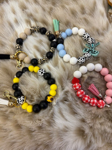 Beaded Wristlet keychain