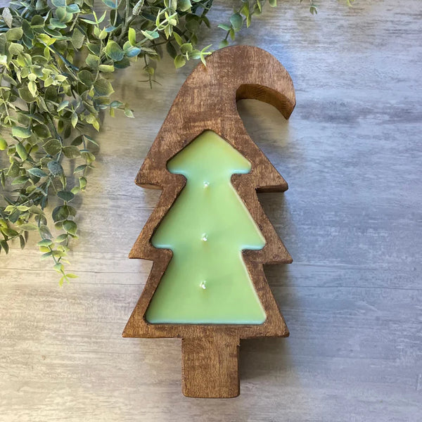 The green one tree dough candle