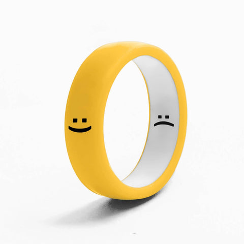 Flip Reversible Smile and Frown Ring