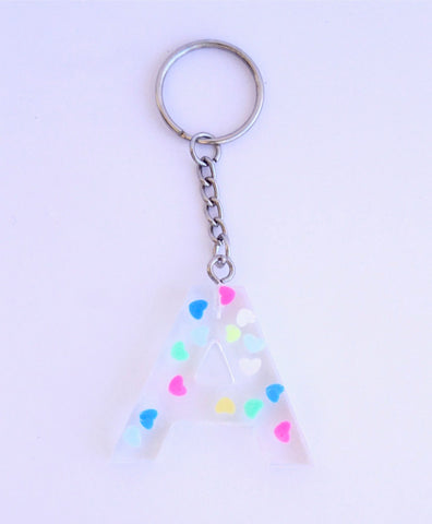 Resin Letter Keychains - Customizable! PCS