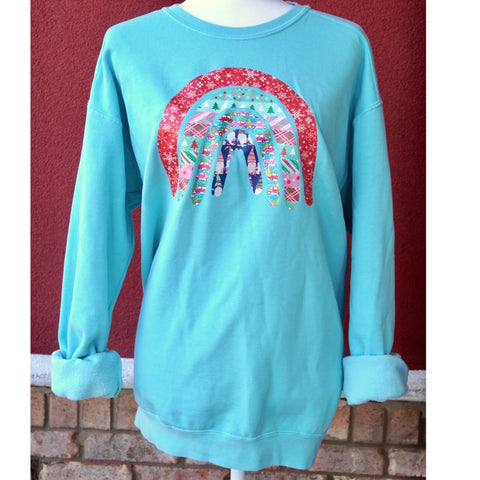 Christmas Rainbow Sweatshirt PCS