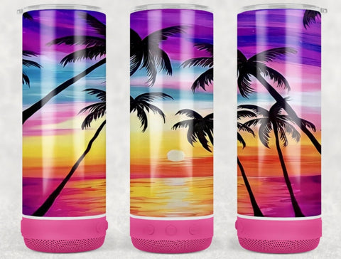 Sunset beach speaker tumbler PCS